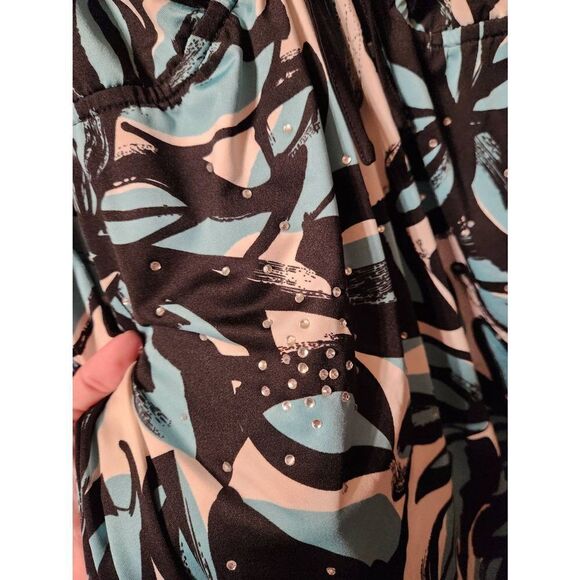 I.N.C. international concepts 1X blue dress gems - Picture 9 of 12